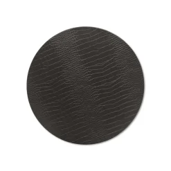 Black Circle Embossed Placemat|Chefanie Sale