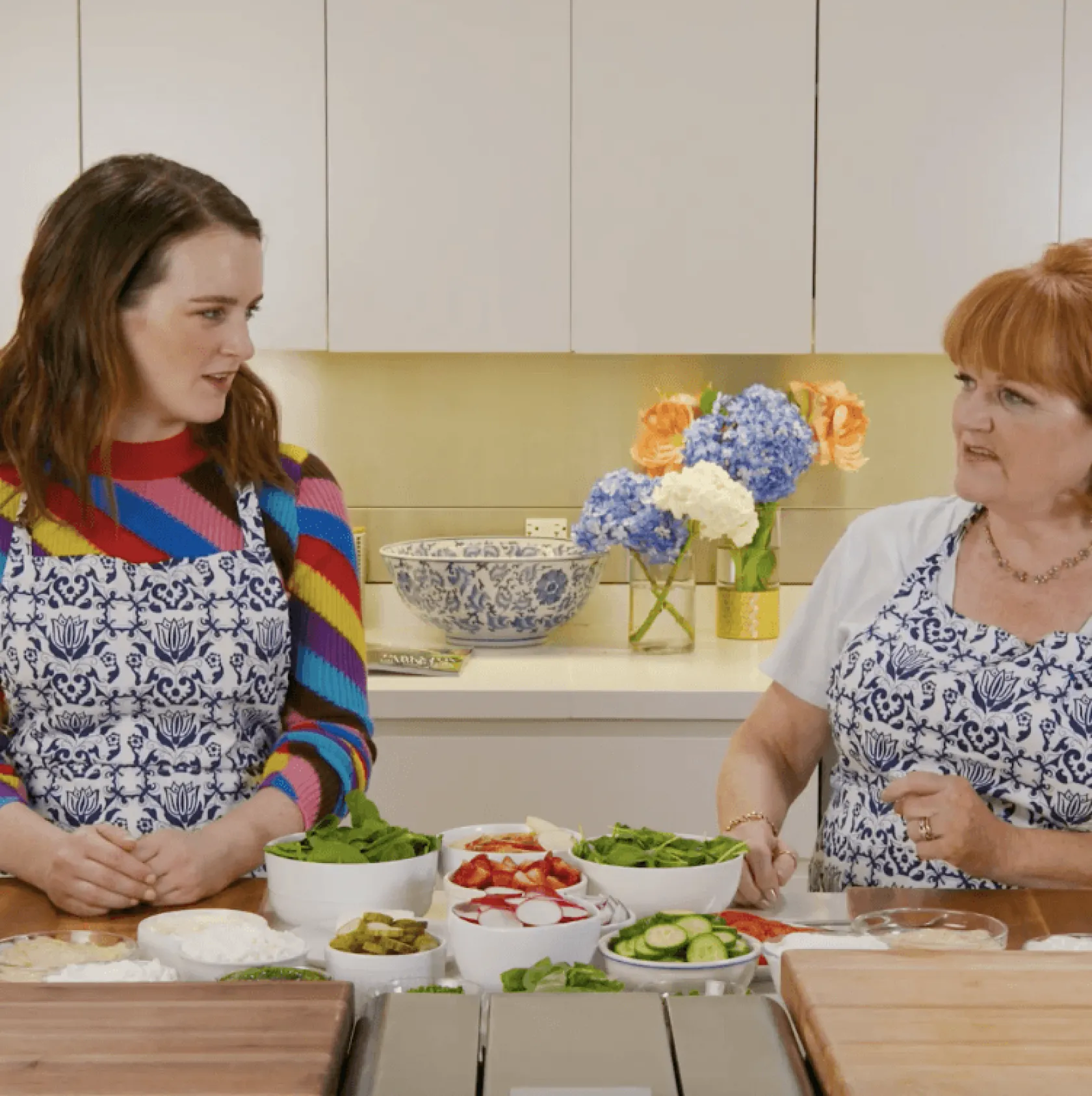 Blue & White Apron|Chefanie Clearance