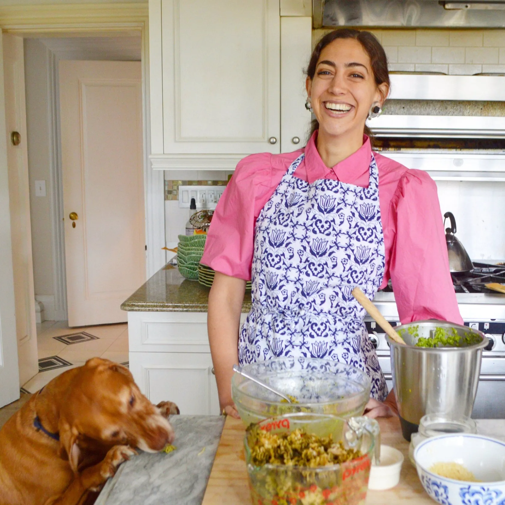 Blue & White Apron|Chefanie Clearance