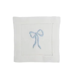 Blue Bow Cocktail Napkins (4)|Chefanie Online