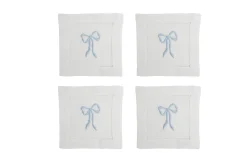 Blue Bow Cocktail Napkins (4)|Chefanie Online