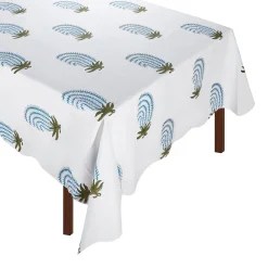 Blue Buteh Tablecloth|Chefanie Hot