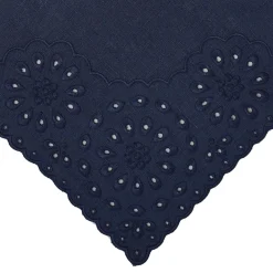 Blue Eyelet Dinner Napkins (4)|Chefanie Sale