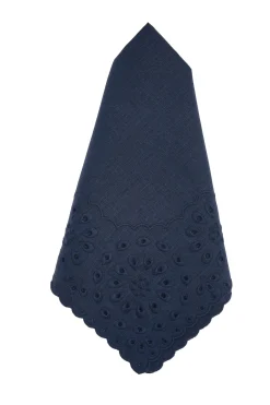 Blue Eyelet Dinner Napkins (4)|Chefanie Sale