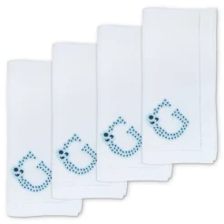 Blue G Dinner Napkins (4)|Chefanie Hot