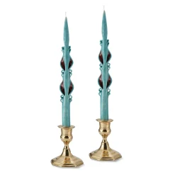 Blue Holiday Tapers (2)|Chefanie Clearance