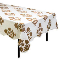 Brown Poppy Tablecloth|Chefanie Hot