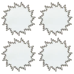 Brown Sunburst Cocktail Napkins (4)|Chefanie Hot