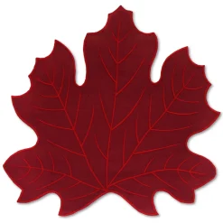 Burgundy Leaf Placemat|Chefanie Clearance