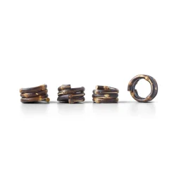 Burnt Bamboo Napkin Rings (4)|Chefanie New