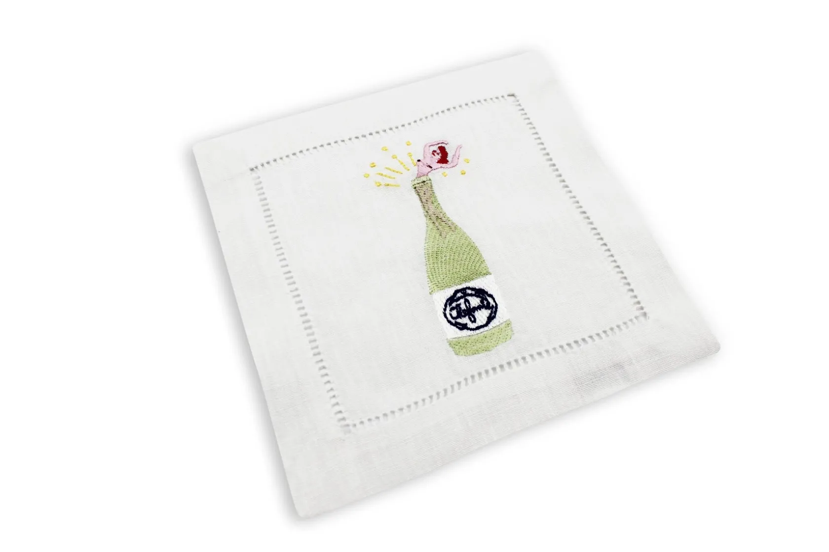Champagne Girl Cocktail Napkins (4)|Chefanie New