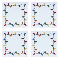 Christmas Lights Cocktail Napkins (4)|Chefanie Outlet