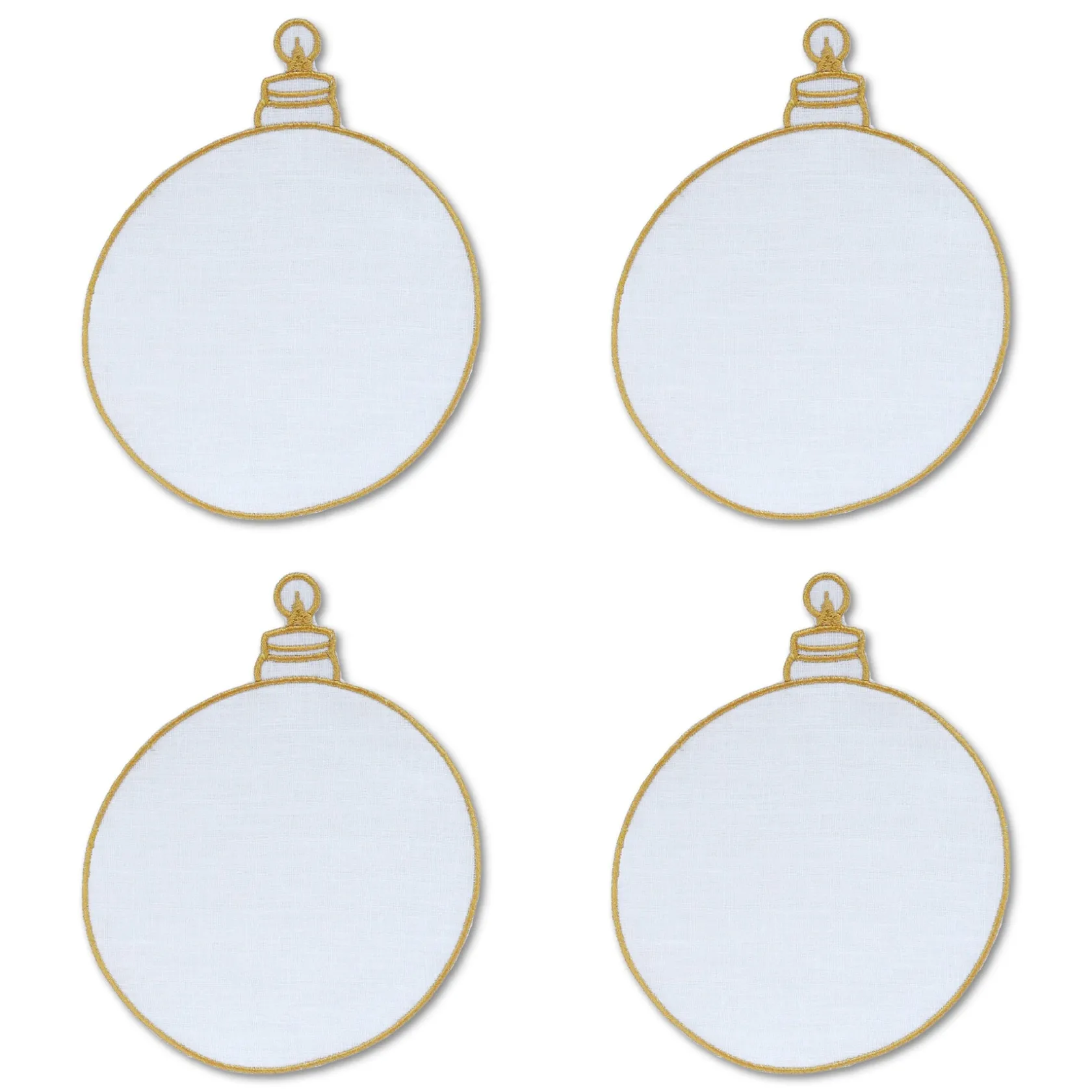 Christmas Ornament Cocktail Napkins (4)|Chefanie Online