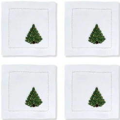 Christmas Tree Cocktail Napkins (4)|Chefanie Discount