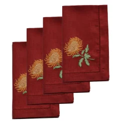 Chrysanthemum Dinner Napkins (4)|Chefanie