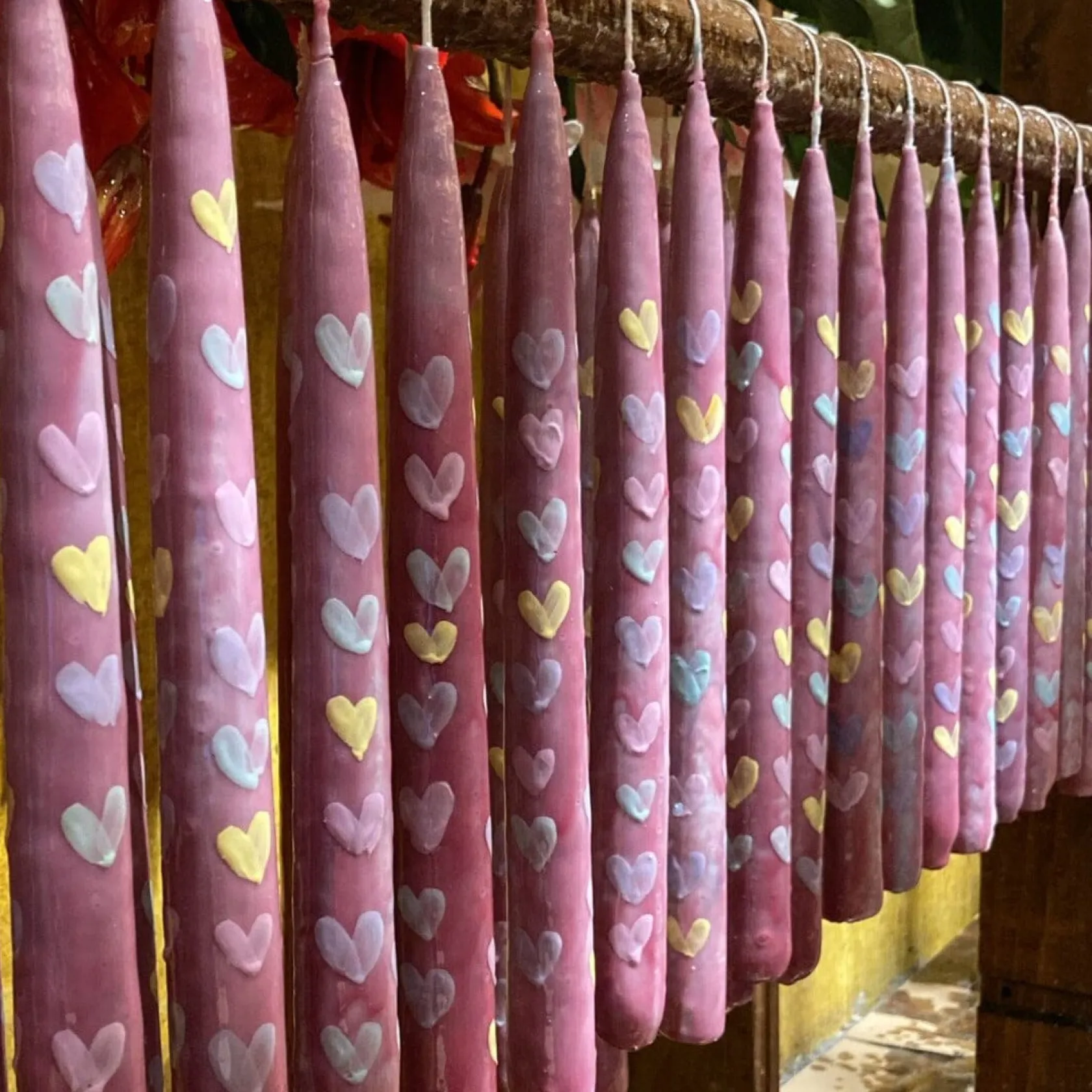 Conversation Heart Tapers (2)|Chefanie Discount