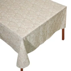 Creamy Paisley Tablecloth|Chefanie