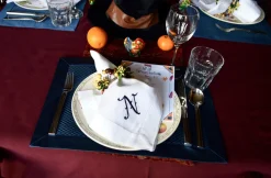 Custom Embroidered Dinner Napkins|Chefanie Online