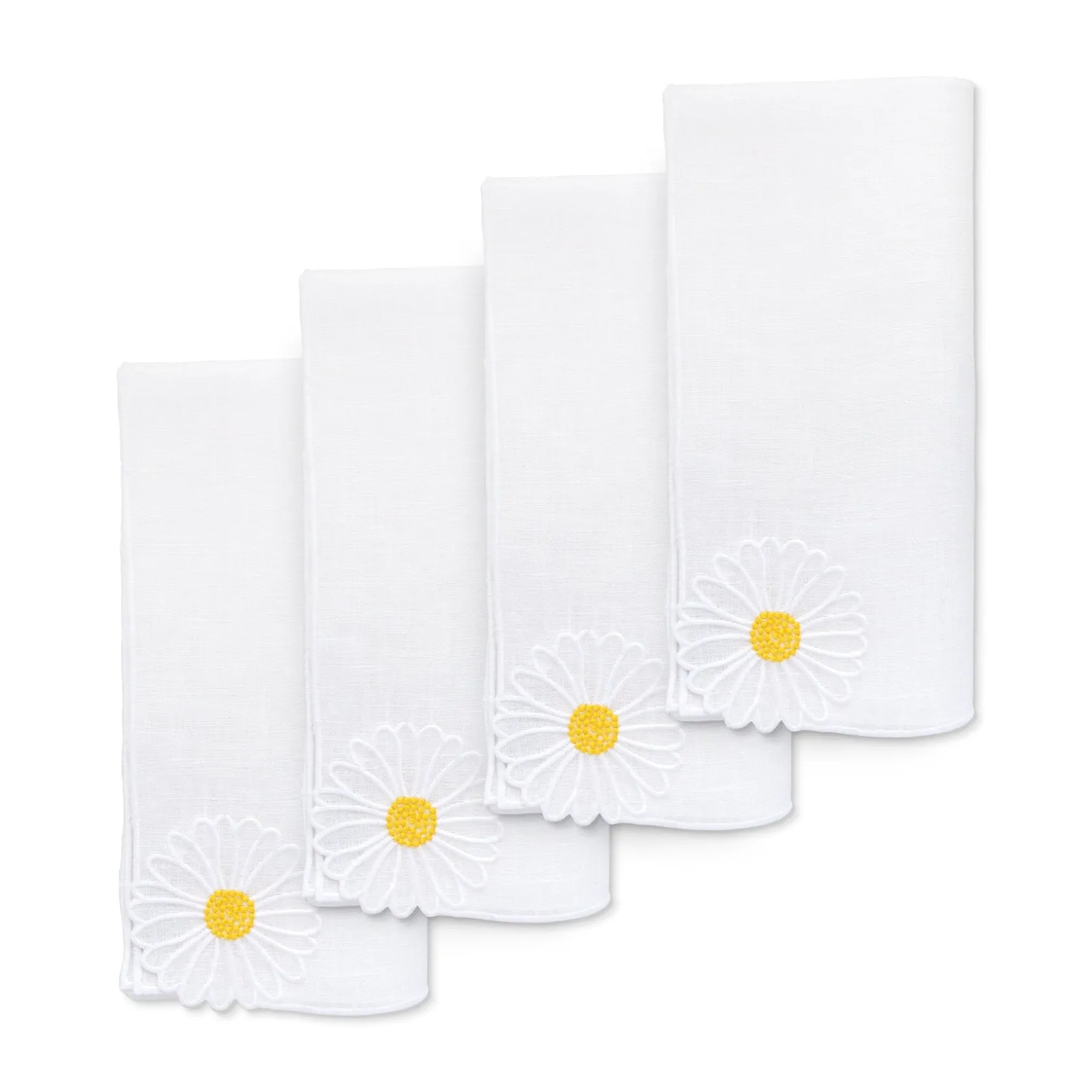 Daisy Linen Dinner Napkins (4)|Chefanie Hot