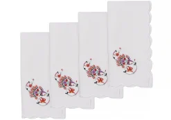 Floral "S" Dinner Napkins (4)|Chefanie Discount