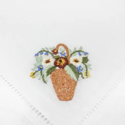 Flower Basket Dinner Napkins (4)|Chefanie