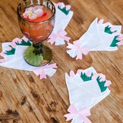 Flower Bouquet Cocktail Napkins (4)|Chefanie Discount