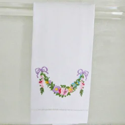 Flower Garland Hand Towels (4)|Chefanie