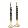 Forest Green Baroque Tapers (2)|Chefanie New