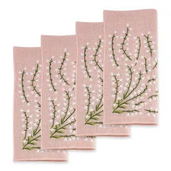Fresh Lily of the Valley Dinner Napkins|Chefanie Hot