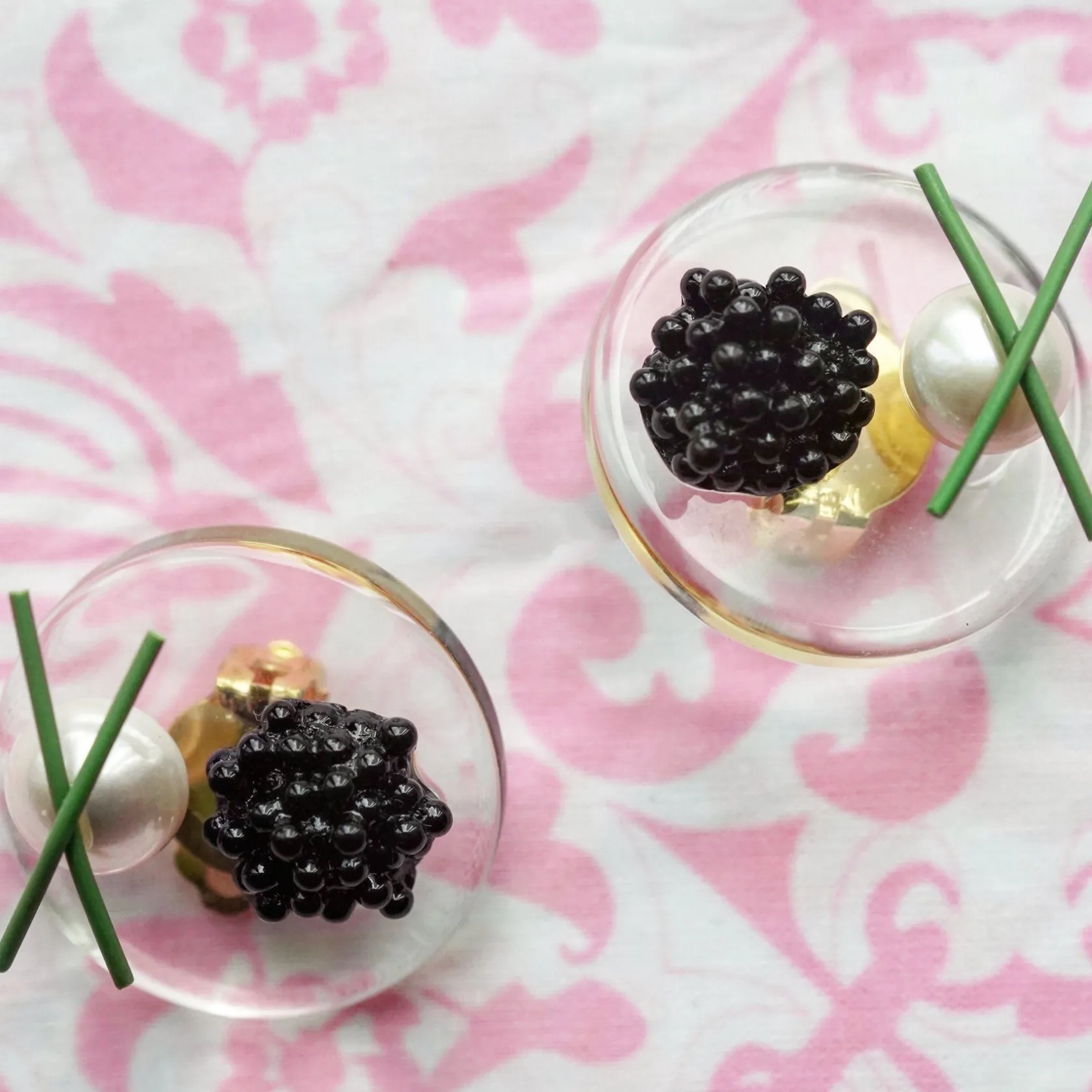 Glass Blini Earrings|Chefanie Outlet