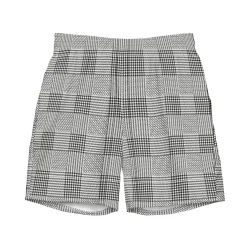 Glen Plaid Swim Trunks|Chefanie Hot