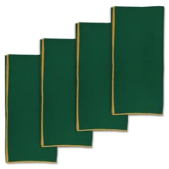 Gold & Green Dinner Napkins (4)|Chefanie Best