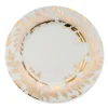 Gold Leaves Dinner Plate|Chefanie Online