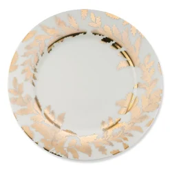 Gold Leaves Dinner Plate|Chefanie Online