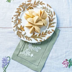 Gold Leaves Salad Plate|Chefanie Hot