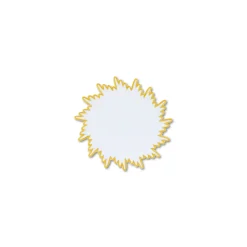 Gold Sunburst Cocktail Napkins (4)|Chefanie Discount