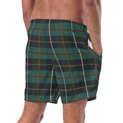 Green Plaid Swim Trunks|Chefanie Discount