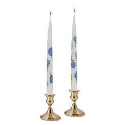 Hydrangea Painted Tapers (2)|Chefanie Outlet