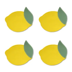 Lemon Cocktail Napkins (4)|Chefanie Clearance