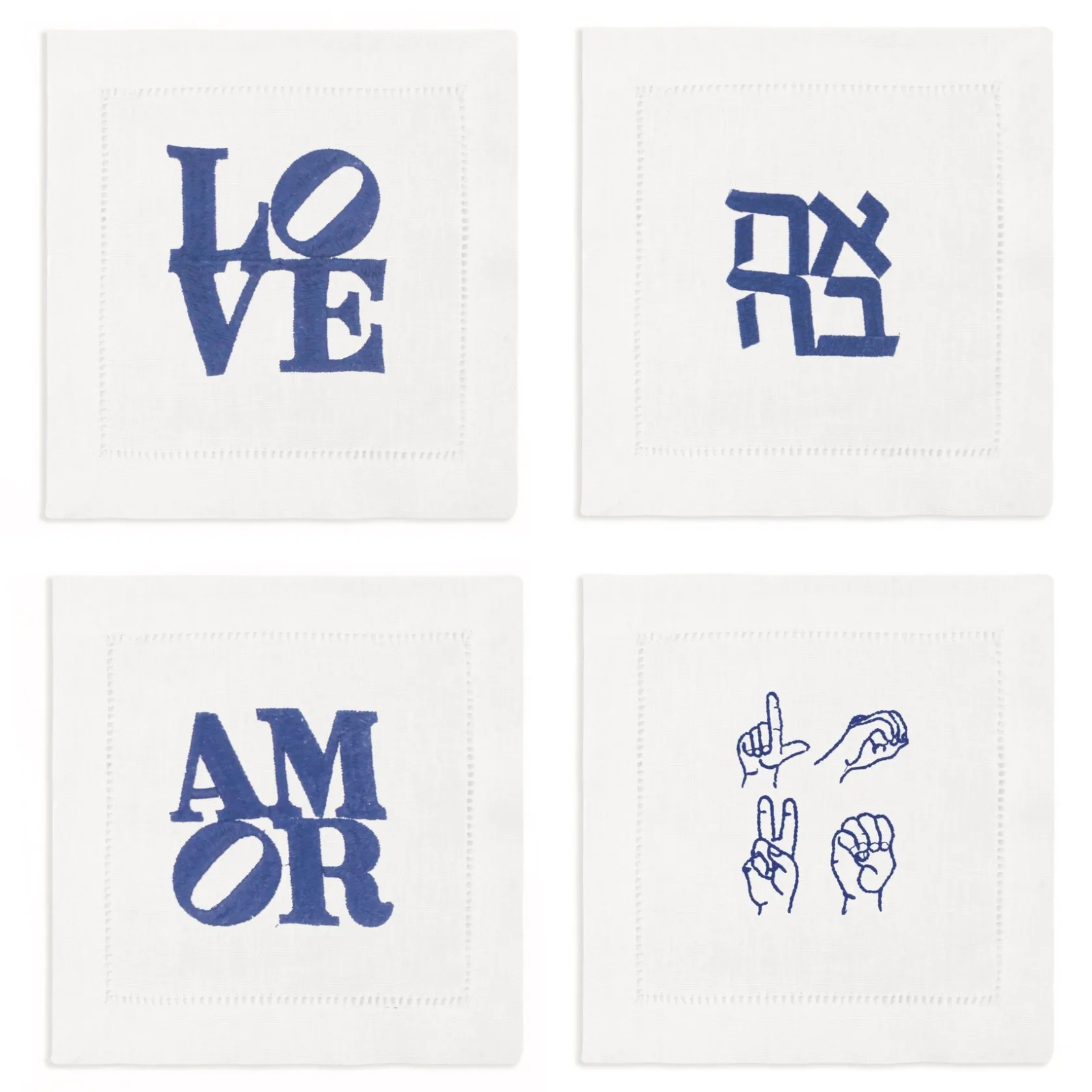 LOVE Cocktail Napkins (4)|Chefanie Discount