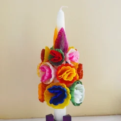 Medium Multicolored Flower Candle|Chefanie Hot