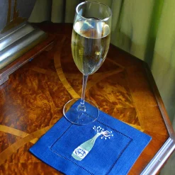 Midnight Champagne Girl Cocktail Napkins (4)|Chefanie Outlet