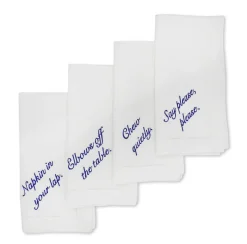 Miss Manners Dinner Napkins (4)|Chefanie Hot