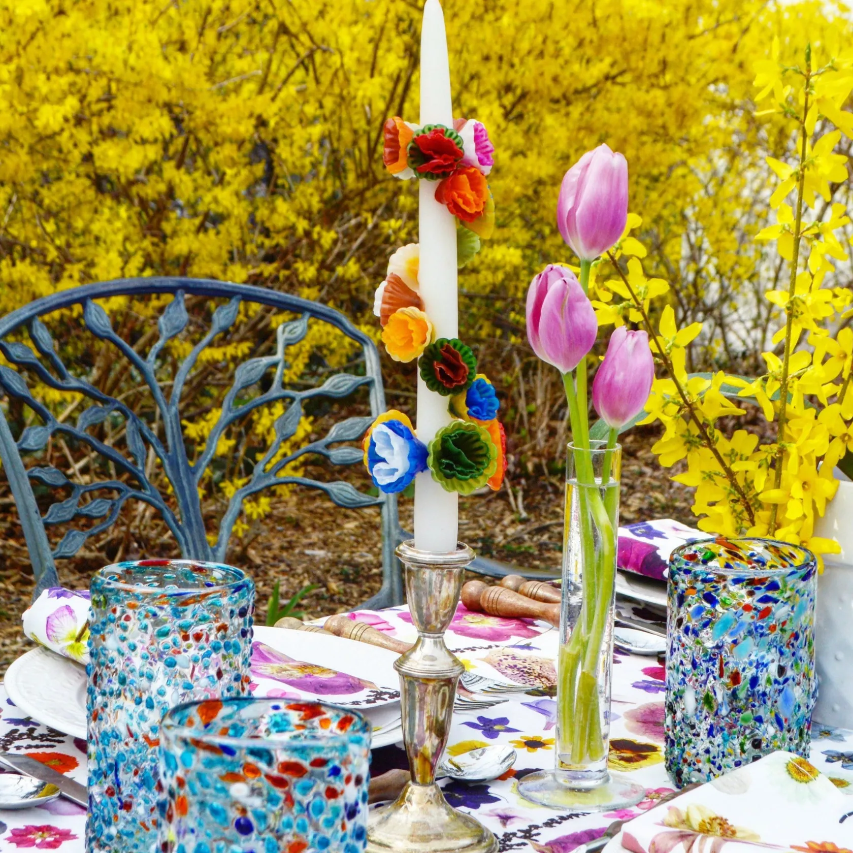 Multicolored Flower Candle|Chefanie Sale