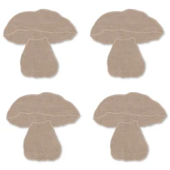 Mushroom Cocktail Napkins (4)|Chefanie Clearance