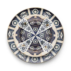 Navy Imari Dinner Plate|Chefanie Hot