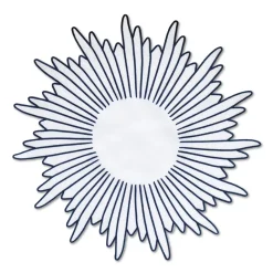 Navy Sunburst Placemat|Chefanie Discount