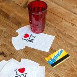 NY T-Shirt Cocktail Napkins (4)|Chefanie Sale
