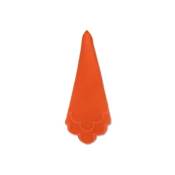 Orange Scalloped Dinner Napkins (4)|Chefanie New