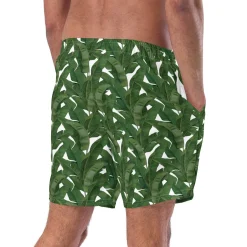 Palm Leaf Swim Trunks|Chefanie New